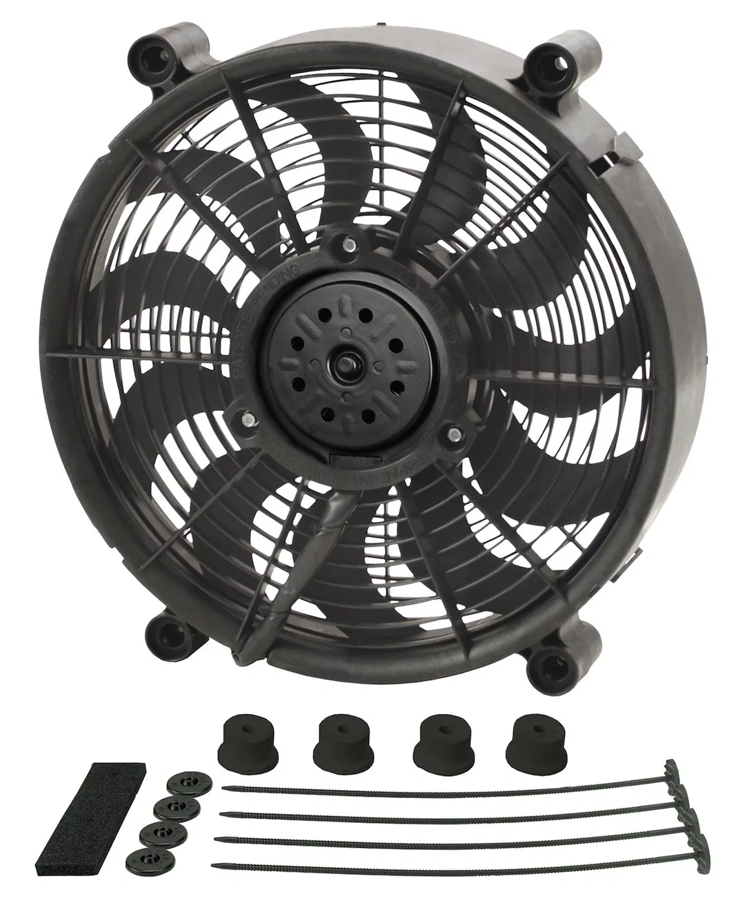 18212 – DERALE Cooling Fan, Electric 1450 Cubic Feet Per Minute High Speed/ 1000 Cubic Feet Per Minute Low Speed 12 I...